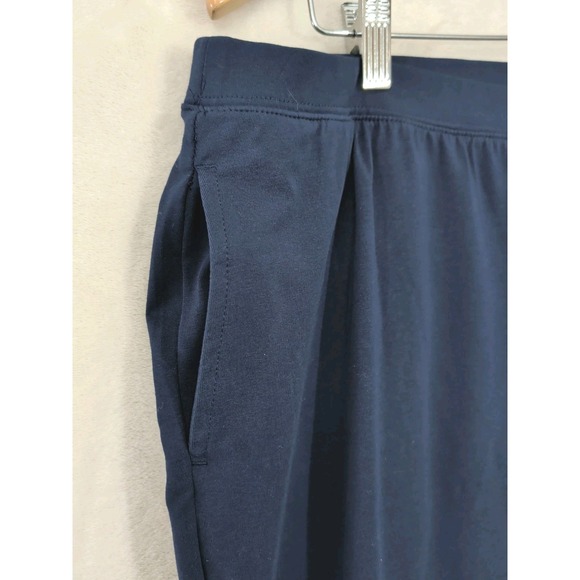 Catherines Suprema Collection Pull On Pants Womens 1X Blue Business Casual - Picture 4 of 12
